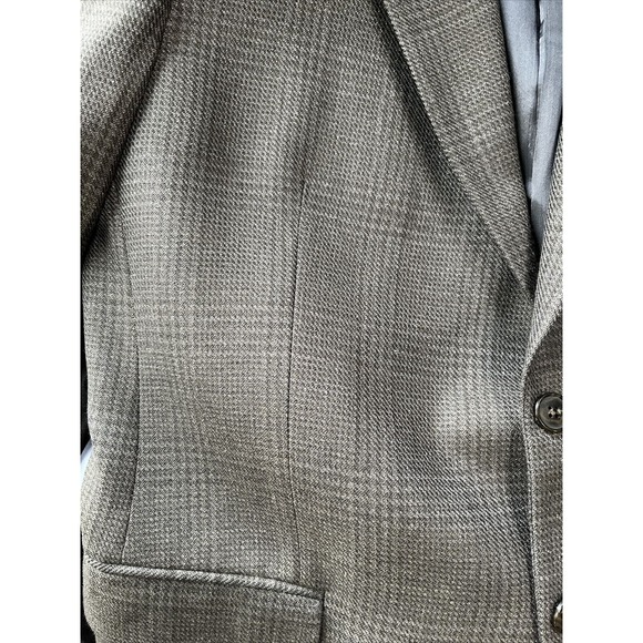 Joseph Aboud Men’s Wool Grey Blazer 41R Single Breasted 2 Button - Picture 4 of 8
